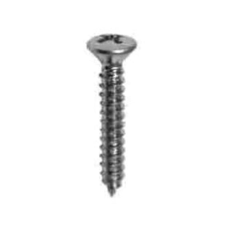 Geno Industries (112) 19-2360 15 Pack - No.8 X 1 PHILLIPS OVAL HEAD TAP SCREW ZINC
