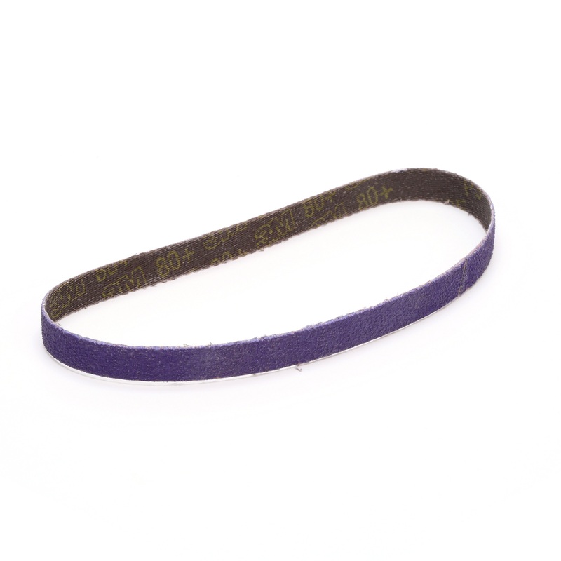 3M (815) 33440 3M Cubitron II File Belt, 33440, 80+, 3/8 in x 13 in (1 cm x 33 cm), Colour: Purple, 3M Stock No. 7100033195