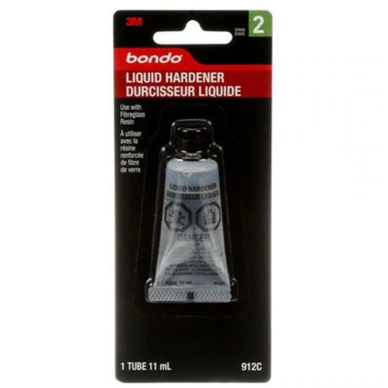 3M (815) 912C Bondo Liquid Hardener, 912C, .37 oz (10.48 g), Colour: Transparent, 3M Stock No. 7000120089