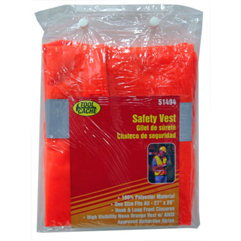Dynaline (378) 51494 Safety Vest, Tool Cache Red Table