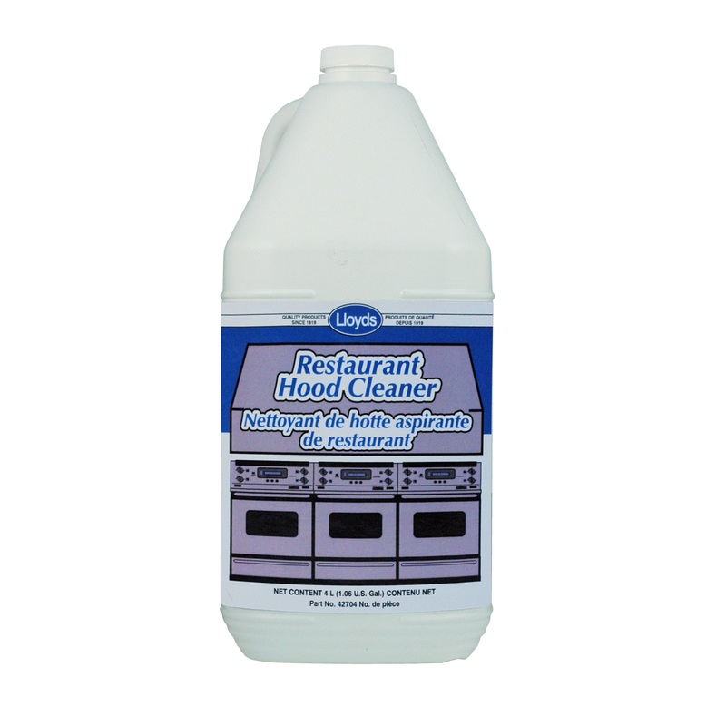 Lloyds Laboratories (947) 42704 Concentrated cleaner for restaurant hoods, grills and deep fryers, 4 L jug (1.06 gal)