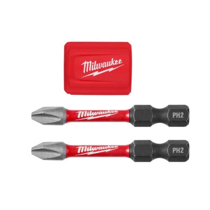 Milwaukee (366) 48-32-4550 SHOCKWAVE Impact Duty Magnetic Attachment and PH2 Bit Set - 3PC