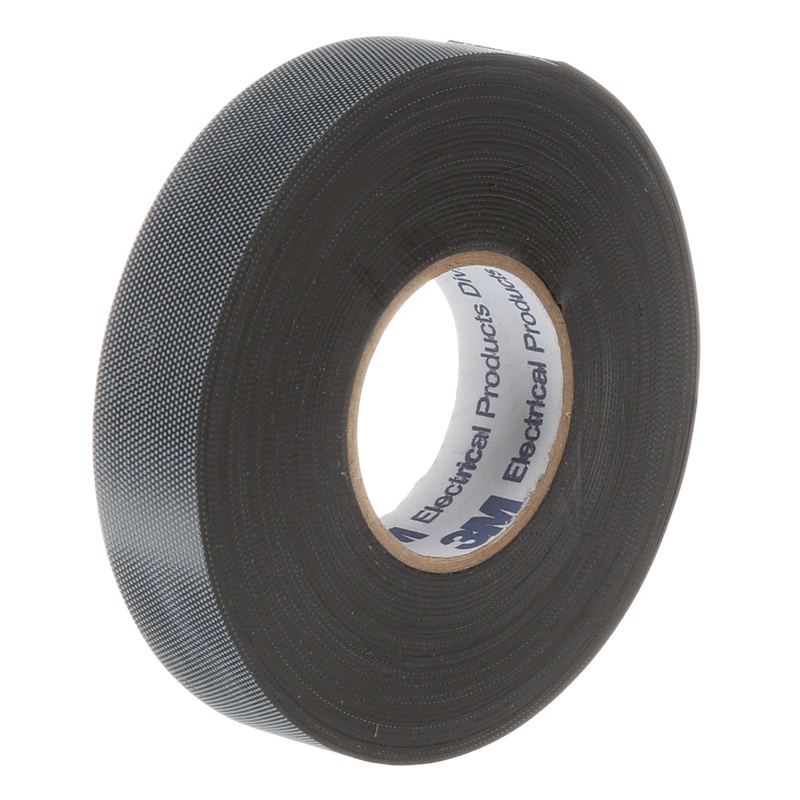 3M (815) 2155-3/4X22FT 3M Temflex Rubber Splicing Tape 2155, Black, With Liner, 3/4 in x 22 ft (19.1 mm x 6.7 m), Colour: Black, 3M Stock No. 7000089970