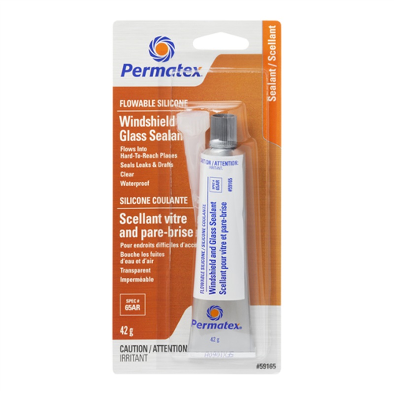 Permatex (610) 59165 PERMATEX FLOWABLE SILICONE SEALANT 65AR 42G CARDED TUBE