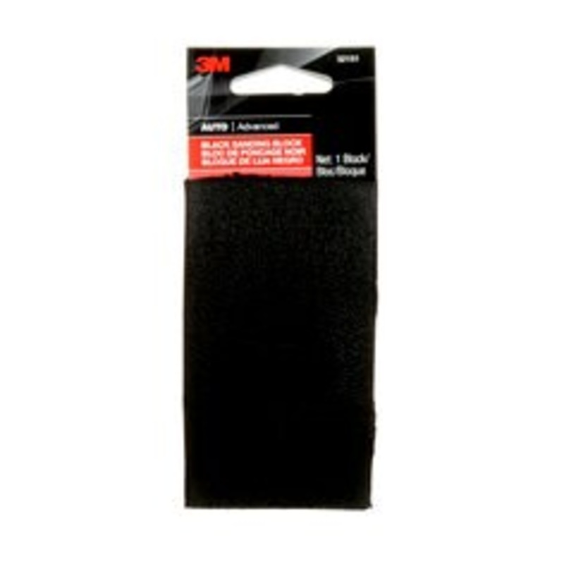3M (815) 32151 3M Black Rubber Sanding Block, 3M Stock No. 7100217185