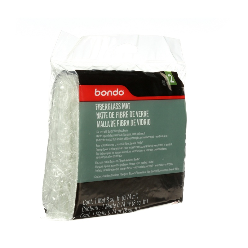 3M (815) 488 Bondo Fiberglass Mat, 488, 8 sq. ft. (2.5 m), Colour: White, 3M Stock No. 7000120013
