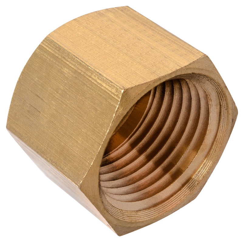 H. Paulin (680) 009-387 Dominion 3/16" Compression nut Brass 4Pcs