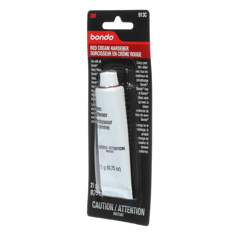 3M (815) 913C Bondo Red Cream Hardener, 913C, 3/4 oz (22 ml), Colour: Red, 3M Stock No. 7000120090