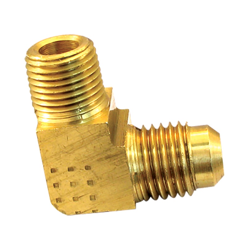 H. Paulin (680) 009-380 Dominion A= 3/8" B= 1/4" Flare elbow 90 deg- tube to male pipe Brass 2Pcs