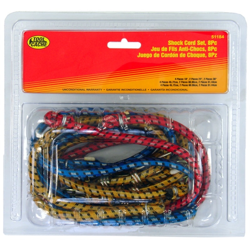 Dynaline (378) 51184 Shock Cords Set, Tool Cache Red Table