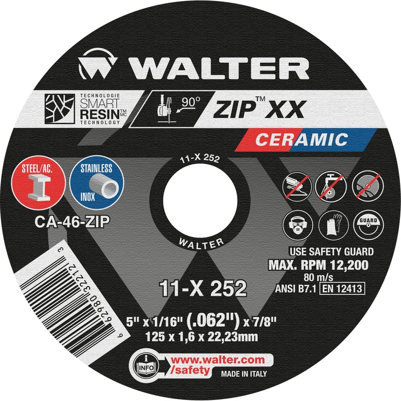 Walter (365) 11X252 ZIP XX, 5'' X 1/16'' X 7/8'', T1