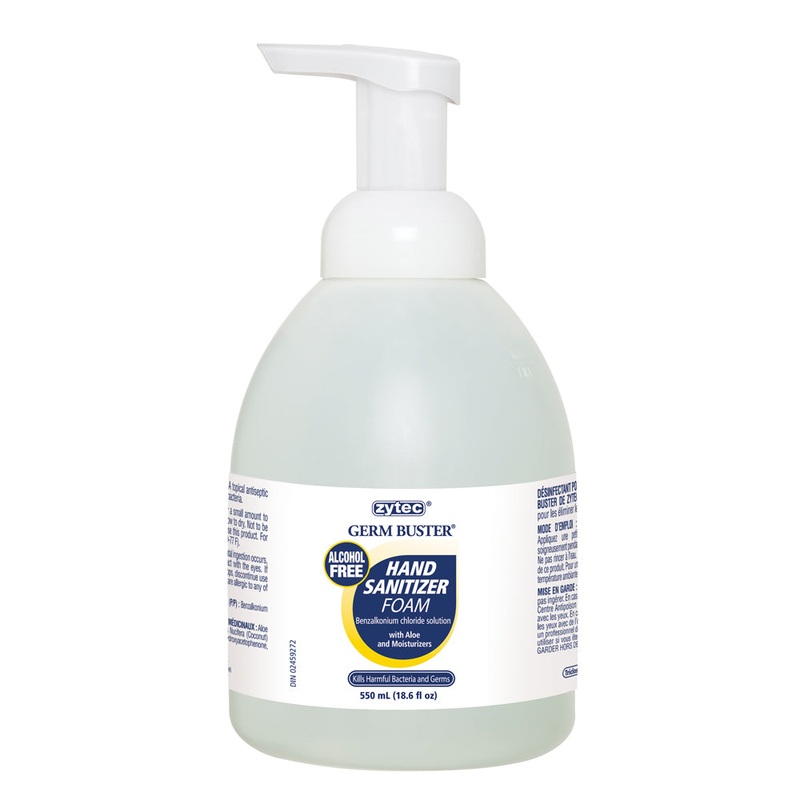Empack (143) 01504 Zytec Germ Buster Foaming Hand Sanitizer, Alcohol Free, 550 ml pump
