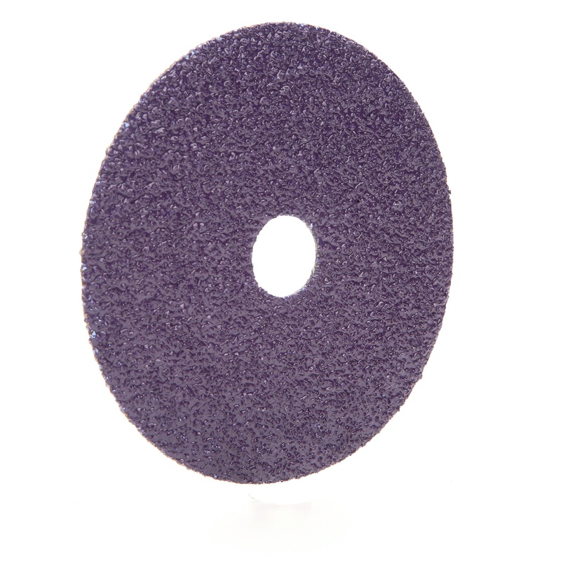 3M (815) 33413 3M Cubitron II Abrasive Fibre Disc, 33413, 36+, 5 in x 7/8 in, Colour: Purple, 3M Stock No. 7100033183