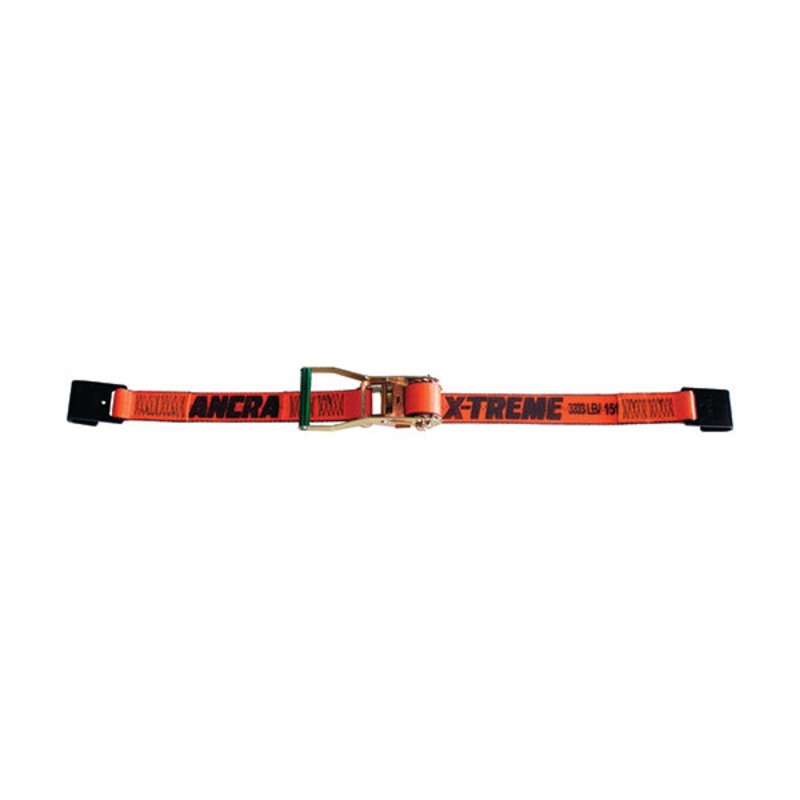 Ancra (880) 45982-90-27 2" x 27' Ratchet Strap w/40891-18 Flat Hooks