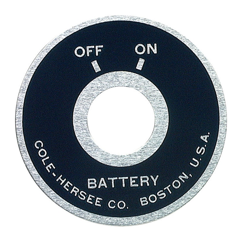 Cole Hersee (163) 82065-BX PLATE FACE FOR DISCONNECT SWITCH