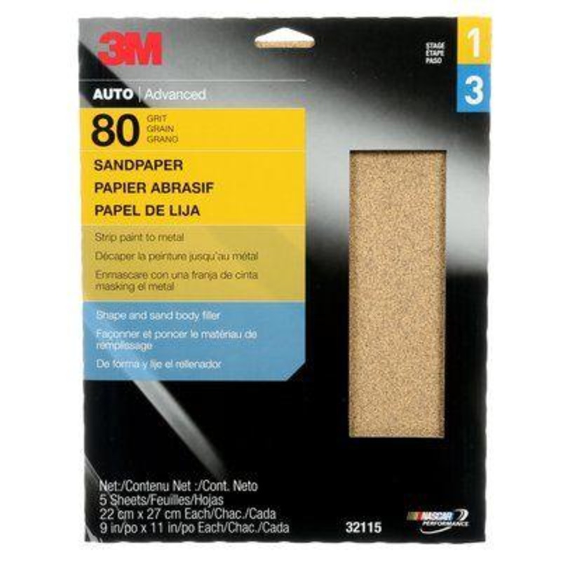 3M (815) 32115C 5/PK 9IN X 11IN 80 , 3M Stock No. 7010308859