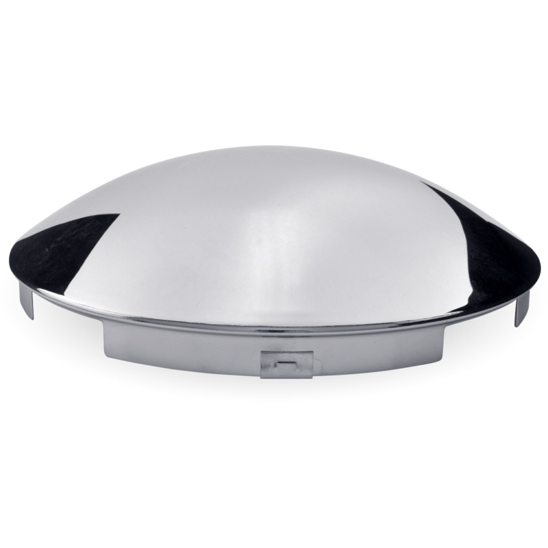 Trux Accessories (737) THUB-4N Hubcap - Chrome Metal Front - 4 Notches