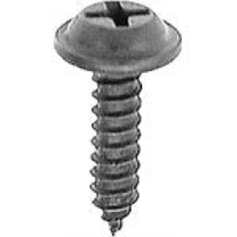 Geno Industries (112) 19-12953 Tapping Screw PHILLIPS FLAT WASHER HD T.S.No.10 X 3/4 BLACK