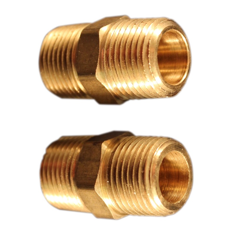 Milton (625) s-647 Milton S-647 3/8" MNPT Hex Nipple Hose Fitting