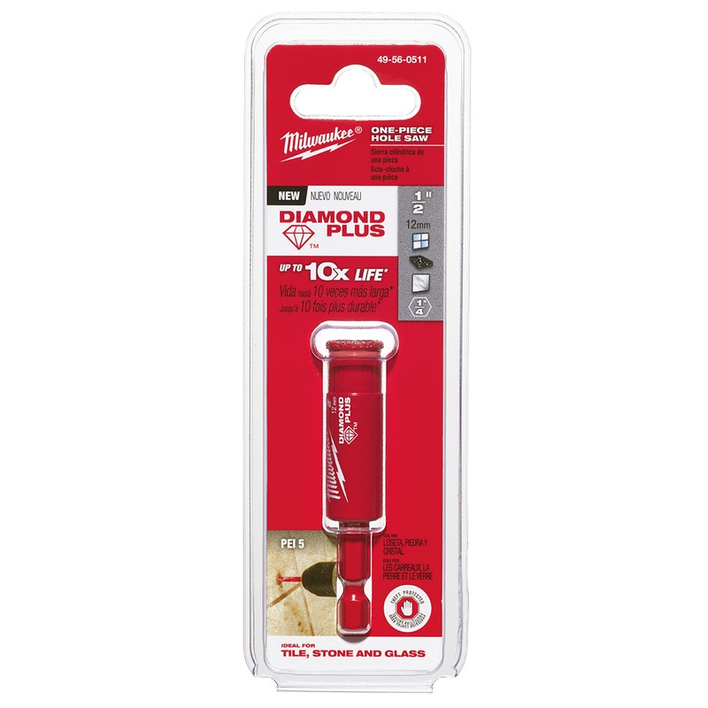 Milwaukee (366) 49-56-0511 1/2" Diamond Plus Hole Saw