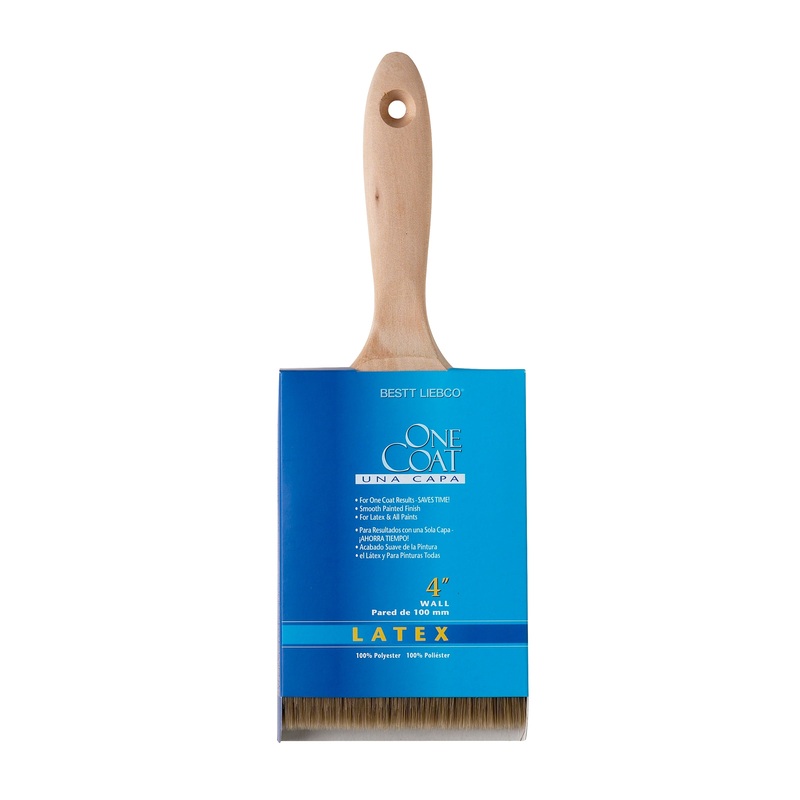Sherwin Williams (435) 996620400 Bestt Liebco One Coat 100% Polyester Trim & Wall Brush, 4 in.