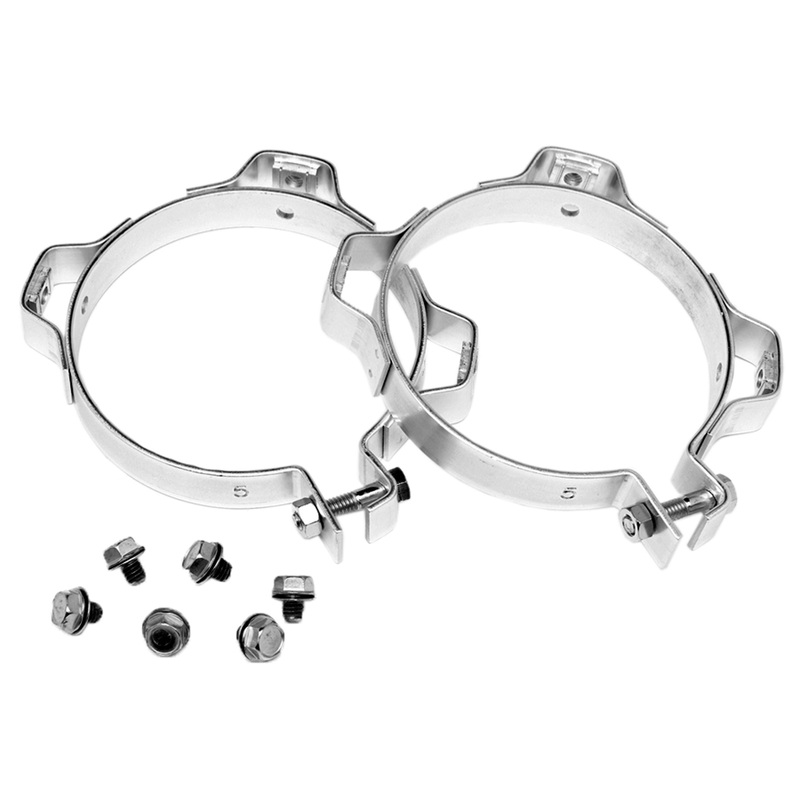 Walker (670) 35442 5" Diameter Zinc Plated Walker Muffler Heat Shield Clamp Kit (Pair)