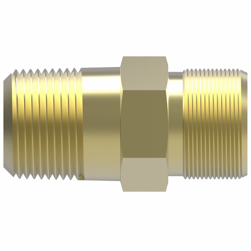 WHD (129) 66X2 BRASS COMP 1/8 TUBE X 1/8 FEM NPT