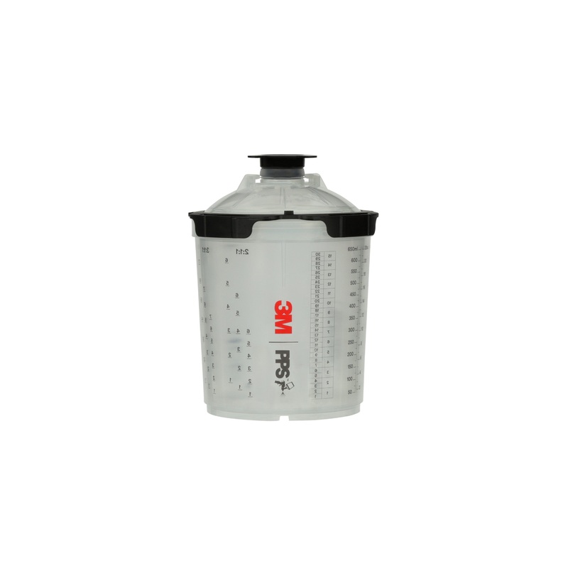 3M (815) 26024 3M PPS Series 2.0 Large Cup System Kit, 26024, 200U, 28 fl oz (850 mL), Colour: Transparent, 3M Stock No. 7100297030