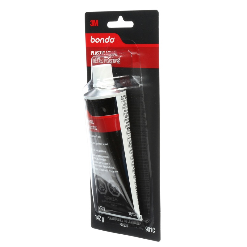 3M (815) 901C Bondo Plastic Metal, 901C, 5 oz (147.87 ml), Colour: Grey, 3M Stock No. 7000120087