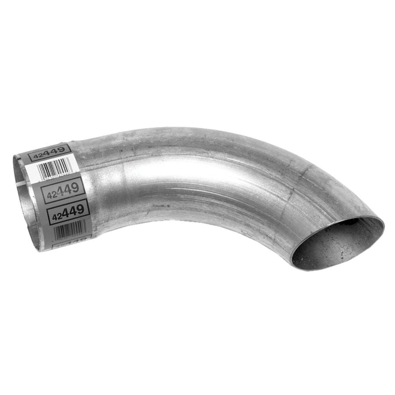 Walker (670) 42449 Walker Heavy Duty Aluminized Tail Pipe. 3 1/2" Diameter, Length 12". Mandrel Bent.