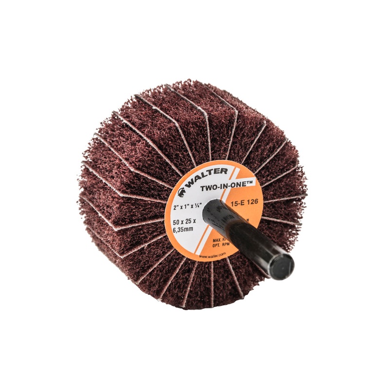 Walter (365) 15E126 2" X 1 EXTRA FINE TWO-IN-ONE FINISHING  Flap Wheels