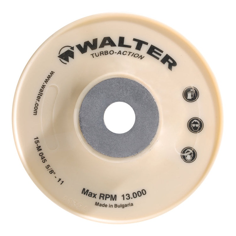 Walter (365) 15M045 4-1/2" TURBO PAD - WHITE