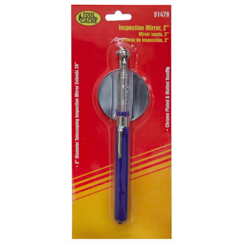 Dynaline (378) 51479 Inspection Mirror, Tool Cache Red Table