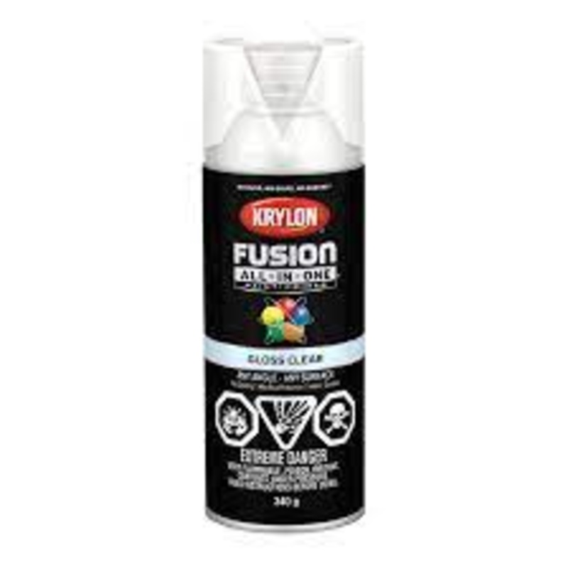 Sherwin Williams (435) 42705 Krylon Fusion All-in-One, Gloss, Clear, 340 g