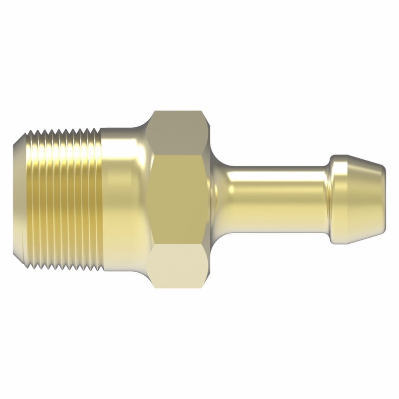 WHD (129) 05704B-104 057B 1/4 HOSE BARB X 1/4 MALE NPT