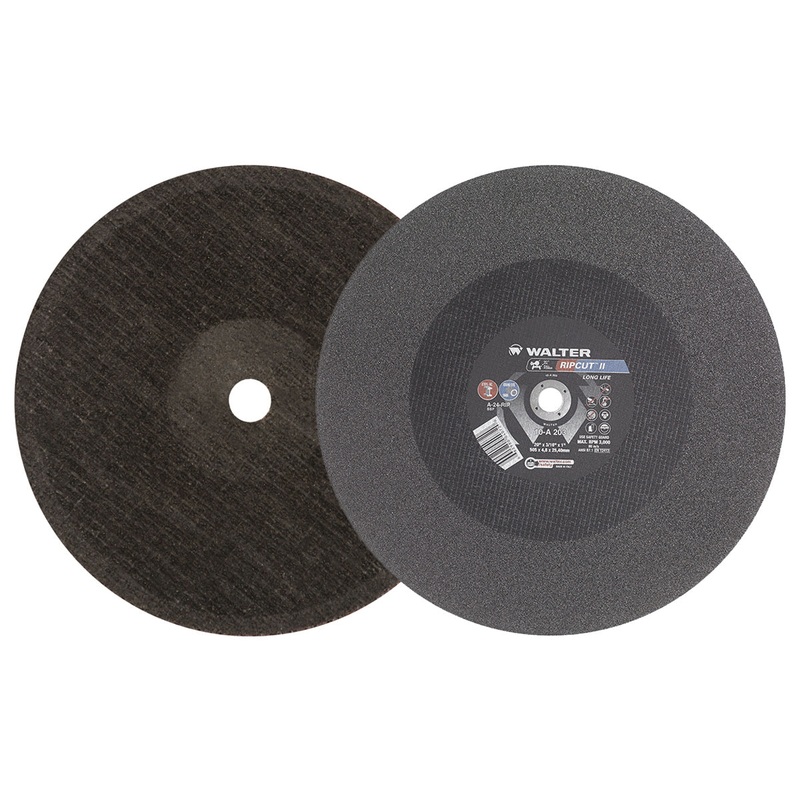 Walter (365) 10A203 RIPCUT II CUT-OFF WHEEL 20" X 3/16" X 1" TYPE 1 LONG LIFE GRIT: A-24-RIP PK 5