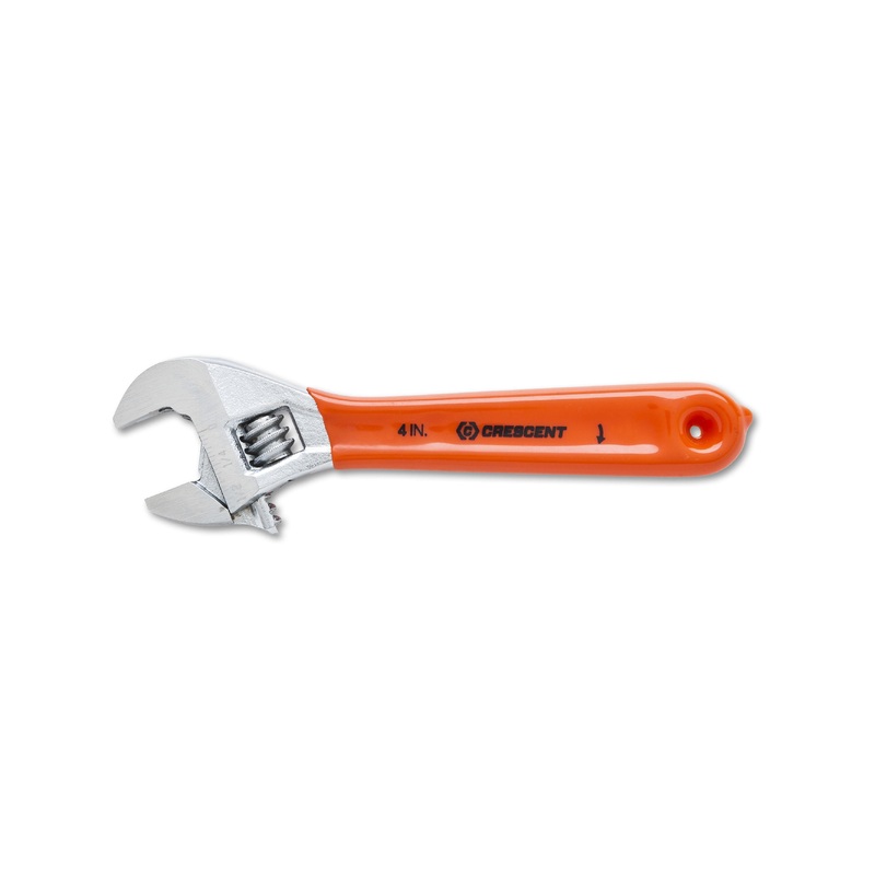 Apex Tool (442) AC210CVS Crescent ADJ WRENCH, 10", CHROME, CUSH GRP, CARDED