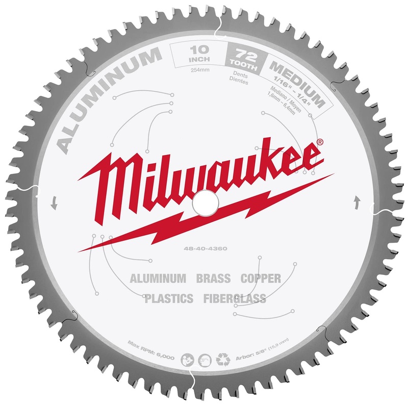 Milwaukee (366) 48-40-4360 10IN 72T ALUMINUM CSB,